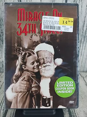 Miracle On 34th Street (DVD 1999) Edmund Gwenn - Maureen O'Hara - New / Sealed! • $5.50