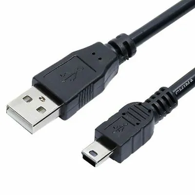Mini USB 5 Pin Male To USB-A 2.0 Male Data Charging Cable - 0.3m • £2.95