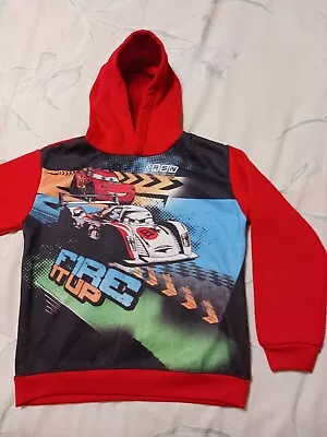 £4.12 • Buy Disney Pixar CARS*Red Long Sleeve Swearshirt Hoodie Jacket* FIRE IT UP *Size 7
