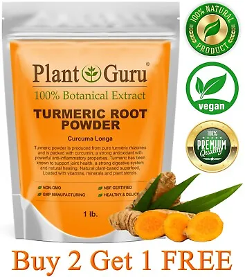 Turmeric Root Powder 1lb. Curcumin Curcuma Longa Pure Raw Natural Tumeric Spice • $11.75