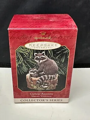 Hallmark Keepsake 1999 Curious Raccoons Collector Series #3 Majestic Wilderness  • $3.49