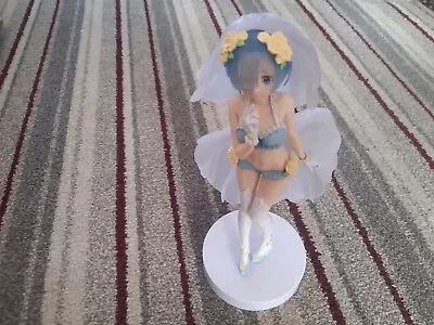 Re:Zero Rem EXQ Wedding Swimsuit Bride Figure • £10