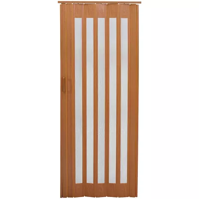 PVC Wood Effect Folding Door Internal Doors Accordion Concertina Sliding Door • £75.95