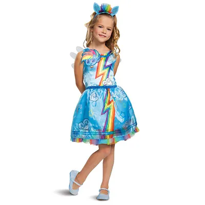 Disguise Licensed My Little Pony Rainbow Dash Classic Child Girls Costume 104719 • $19.37