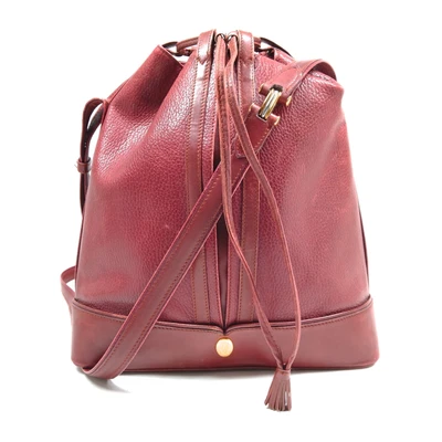 $0.99 • Buy Cartier Crossbody Bag  Bordeaux Leather 2013987