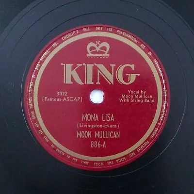 Mona Lisa / Goodnight Irene Moon Mullican Country Early Bopper King 886 E+ 78 • $28.12