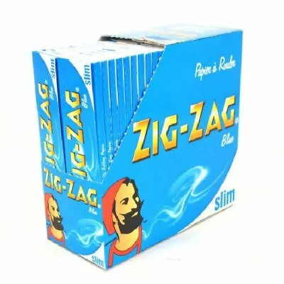 ZIG ZAG BLUE KING SIZE Smoking Cigarette Genuine Rolling Paper 1 5 10 25 50 • £3.99