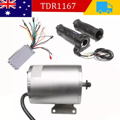 48V 1800W Brushless Electric Motor/Controller/Throttle Grip Go Kart ATV Buggy AU • $69.89