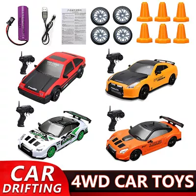 4WD RC Drift Car 1/24 Remote Control Racing High Speed GTR RC Car Gift 2023 • $38.99