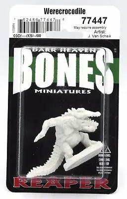 Reaper 77447 Werecrocodile (Bones) Were-Crocodile Alligator Gator Miniature NIB • $4.49