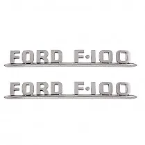 1953 1954 Ford F-100 Pickup Truck Hood Side Emblems Pair • $143.30