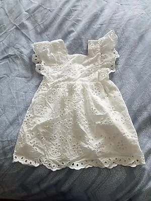 Zara Baby Pretty Broderie Anglaise Dress Age 18-24 Mths • £2.95