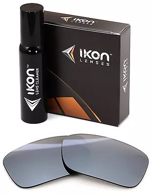 Polarized IKON Iridium Replacement Lenses For Oakley Crankcase Silver Mirror • $35.90