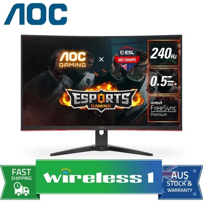 $439 • Buy AOC C32G2ZE 31.5in FHD 240Hz 0.5ms FreeSync Curved Gaming Monitor