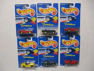 Hot Wheels Blue Card #210 Dodge Viper RT/10 Golden Medal 3 Rim Type LOT OF 6! • $24