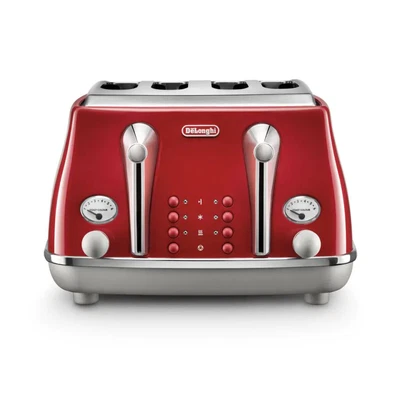 NEW Delonghi Icona Capitals Four Slice Toaster Red CTOC4003R • $189