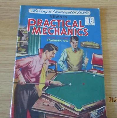 Vintage Newnes Practical Mechanics November 1953 Editor F. J. Camm • £3.99