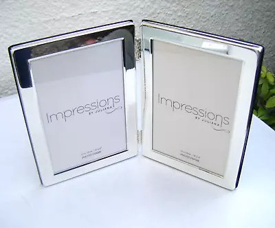 Silver Plated Bifold Photo Frame Freestanding For 4 X 6'' Impressions By Juliana • £13.99