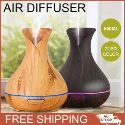 $12.20 • Buy LED Aroma Aromatherapy Diffuser Essential Oil Ultrasonic Air Humidifier Purifier