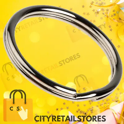 Keyring Metal Split Rings Hoops Loops Keys Large Small Metal Clasp 13mm-50mm D4 • £2.76