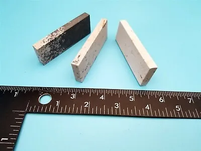 3 Pcs 3  Soft Novaculite Arkansas Sharpener Small Pocket Knife Sharpening Stones • $15.01