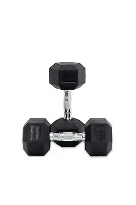 12.5 Kg Pair Rubber Hex Dumbbells (pair) • $87.50