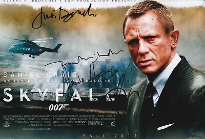 Daniel Craig James Bond Multi Signed Authentic 12x8 Photo AFTAL/ACOA • £349.99