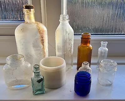£7.99 • Buy Vintage Antique Chemist  Medicine Bottles Highly Collectable X 10 Good Condition