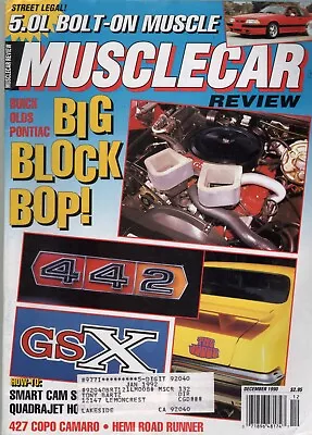 Vintage MUSCLE CAR REVIEW Magazine December 1990 Big Block BOP - 442 GSX Judge • $5