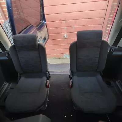 2002 Land Rover Discovery 2 3rd Row Rear Seats In Cloth Black  • £84.99