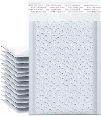 #000 4x8 (4x7) Poly Bubble Padded Envelopes Mailers Shipping Bag White 500 PCS • $49.94