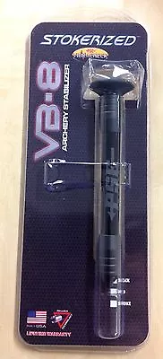 NEW PSE VIBRACHEK STOKERIZED VB-8 8  STABILIZER BLACK 6oz RUBBER SATURN • $65