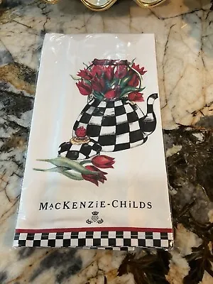 NEW MacKenzie-Childs Tulip Tea Kettle Courtly Check Dish Towel. • $24