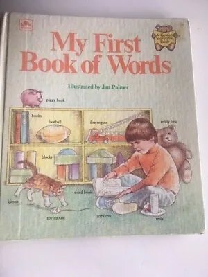 My First Book Of Words By Jan Palmer (1980 Hardcover) • $1.99