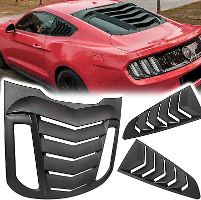 Rear & Side Window Louver Scoop Windshield Cover For 2015-2021 Ford Mustang • $168.99