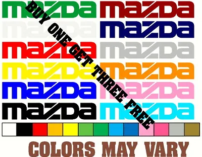 Mazda Logo Buy 1 Get 3 FREE Decal Vinyl Sticker JDM Window Euro Truck • $3.99