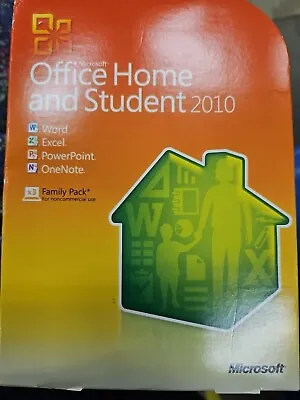 Microsoft Office Home And Student 2010 (With Key And Disc) Family Pack • $50