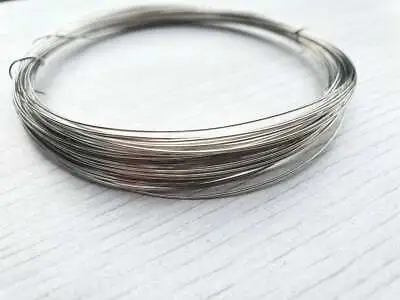£3.50 • Buy 24g (0.5mm) Stainless Steel Round Jewellery Making Wire | 304 Grade | 15 Metres