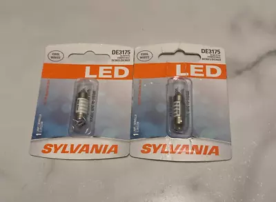 2 Sylvania LED Light DE3175 Cool White One Bulb Interior Dome Replace Fit Lamp • $11.85