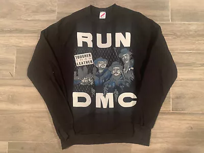 Rare Vintage 80s Run DMC Tougher Than Leather Crewneck Pre-Owned Size XL • $129.99