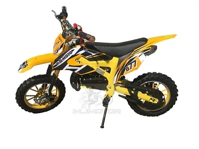 49cc Mini Motor Dirt Bike Kids Pocket Rocket Pee Wee Motorcycle Atv 50cc Yellow • $399