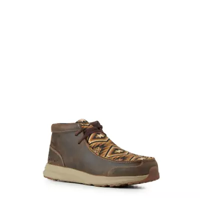 Men's Old Earth Brown Full-Grain Leather ​Round Moc Toe Shoes-5 Day Delivery • $72