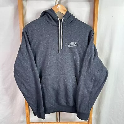 Nike Hoodie Mens Medium Grey Sportswear Revival Fleece Pullover • $29.95