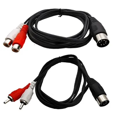 7Pin Din To 2RCA Male Female Audio Connector Cable 1M For Bang Olufsen Naim Quad • $10.39