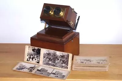 £595 • Buy 1860s SMITH BECK & BECK Table-Top Achromatic STEREOSCOPE VIEWER Vgc WORKING WELL