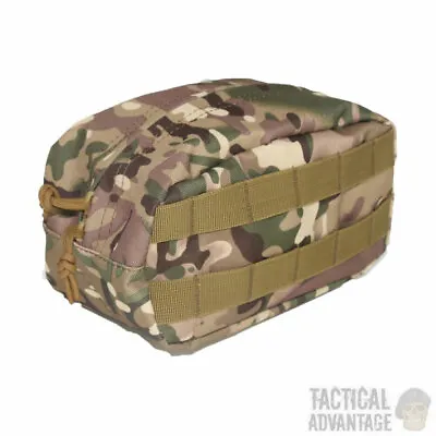 Multicam Camo MOLLE Waterproof Tactical Tool Utility Belt Pouch Wash Bag Airsoft • £11.99