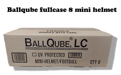 BallQube Mini Football Helmet Display Case Holder - Case Of 8 • $92