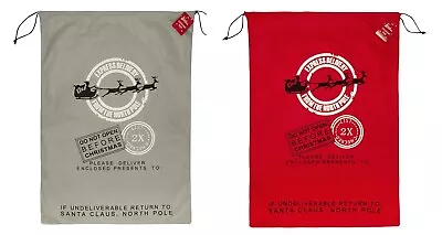 £6.99 • Buy Giant Santa Sack Stocking Christmas X-Large Xmas Gift Kids Father Present Bag