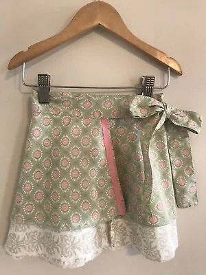 Matilda Jane Wrap Skirt Peru Girls Size 2T 2 Green Floral Adjust Hotline Kayla • $18.99