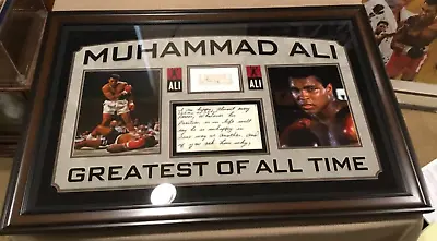 Muhammed Ali Signature And Handwritten Notecard From A Speech By Ali - JSA/PSA • $1494.95